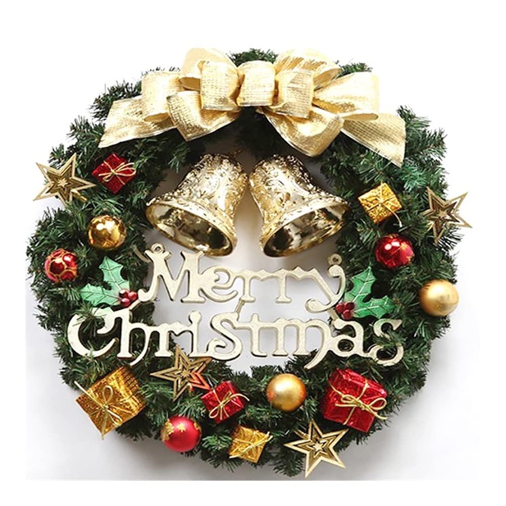 Amazon.co.jp: DJNNI レッドクリスマスリース フロントドア用 窓